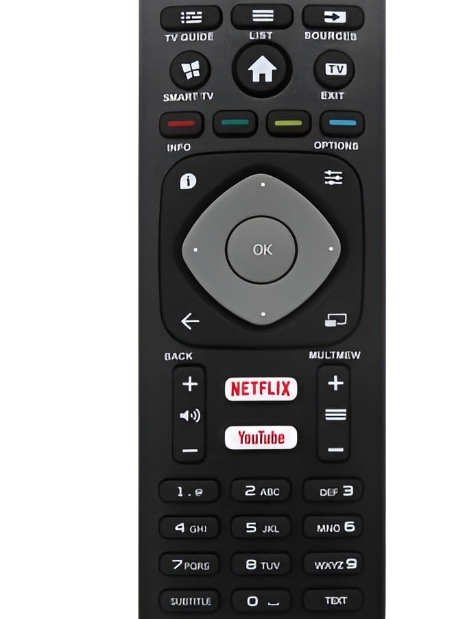 PHILIP Replacement Remote Control for Philips Smart TV Compatible Models NH503UP 43PFL5603/F7 55PFL5603/F7 50PFL5703/F7 55PFL5703/F7 65PFL5703/F7 65PFL5602/F7C TV Remote Control - Image 3
